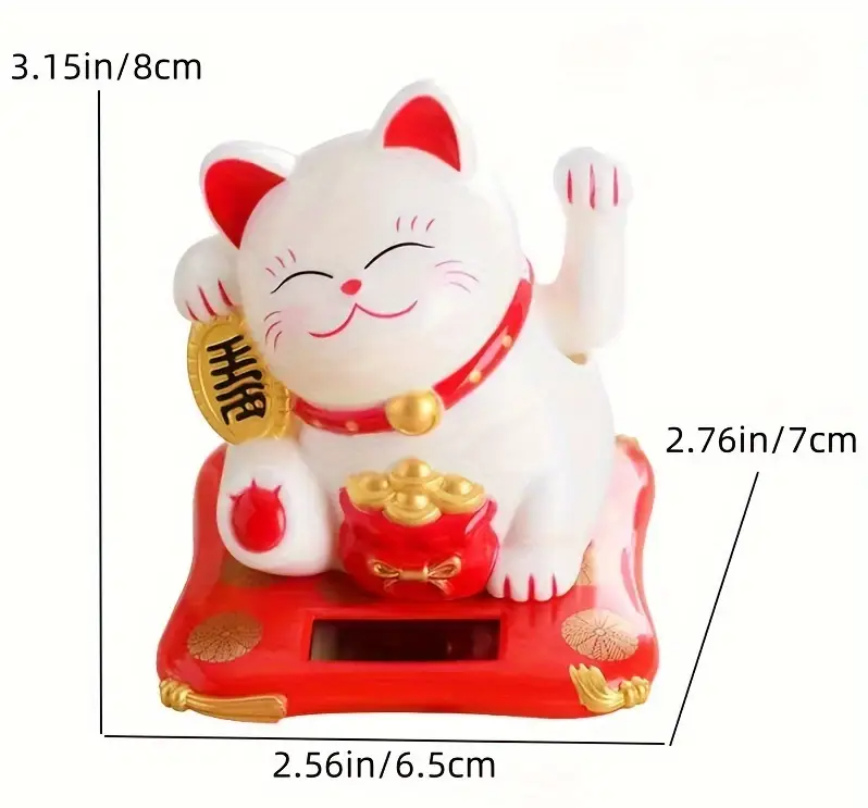 Chat japonais porte-bonheur solaire – Attirez la prospérité et l’abondance !